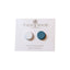 Snagless Hijab Magnets- Light Blue and White