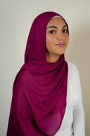 Premium Modal Hijab- Mulberry