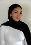 Premium Modal Hijab- Black Obsidian
