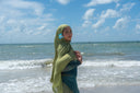 Palm Green Premium Modal Hijab + Pearl Bamboo Jersey Undercap