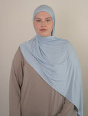 Bamboo Cloud Jersey Hijab- Mist