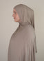 Bamboo Cloud Jersey Hijab- Driftwood