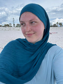 Premium Modal Hijab- Serene Blue