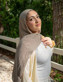 Dune Premium Modal Hijab + Stone Bamboo Jersey Undercap